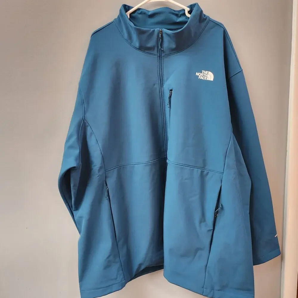 Mens Size 5X The North Face Jacket Softshell Apex Bionic 3 Midnight Petrol Blue